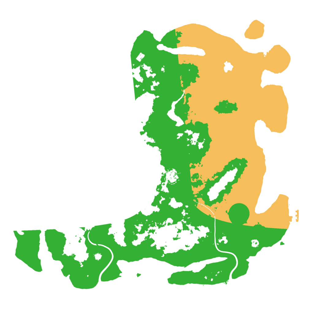 Biome Rust Map: Procedural Map, Size: 4000, Seed: 488835