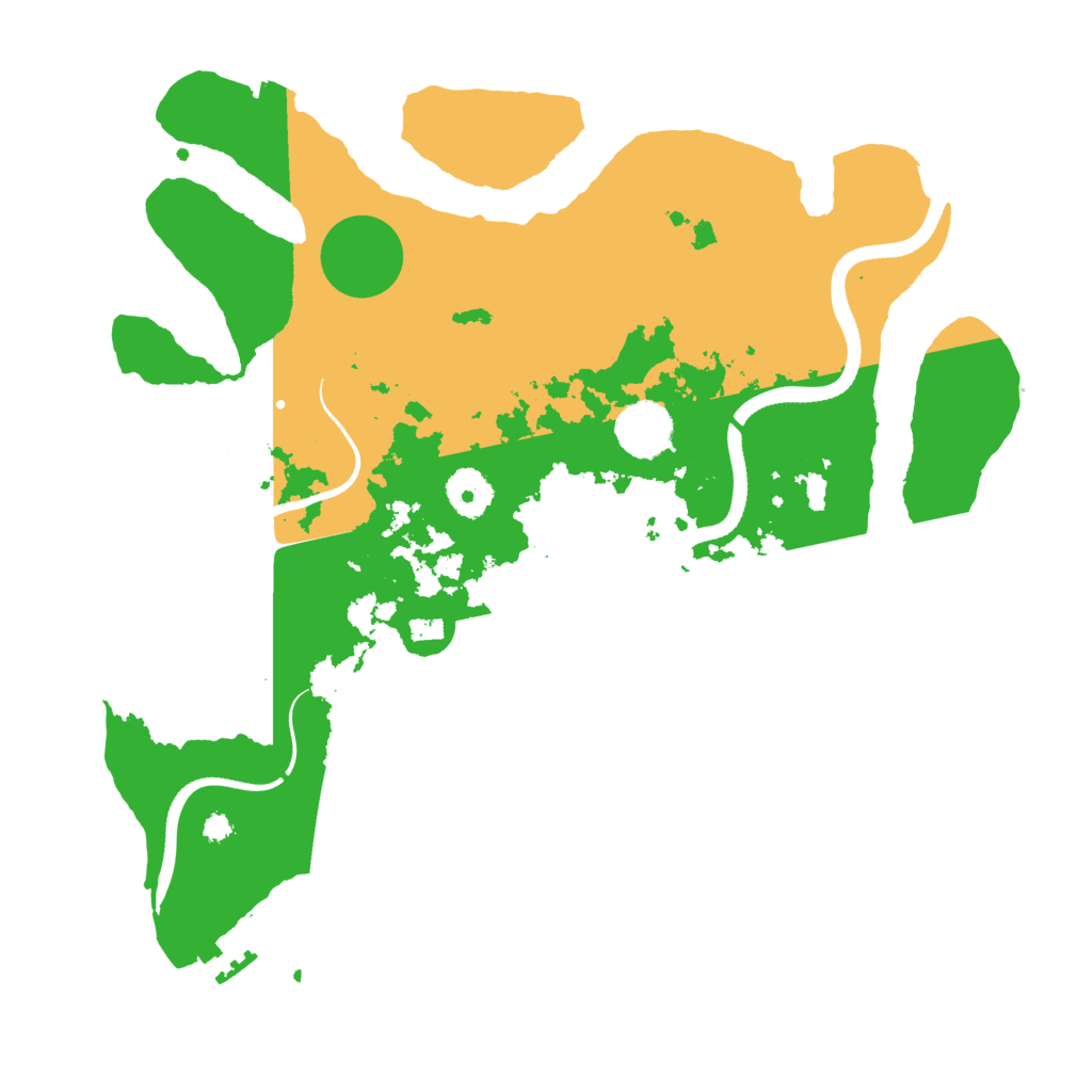 Biome Rust Map: Procedural Map, Size: 3500, Seed: 117889943