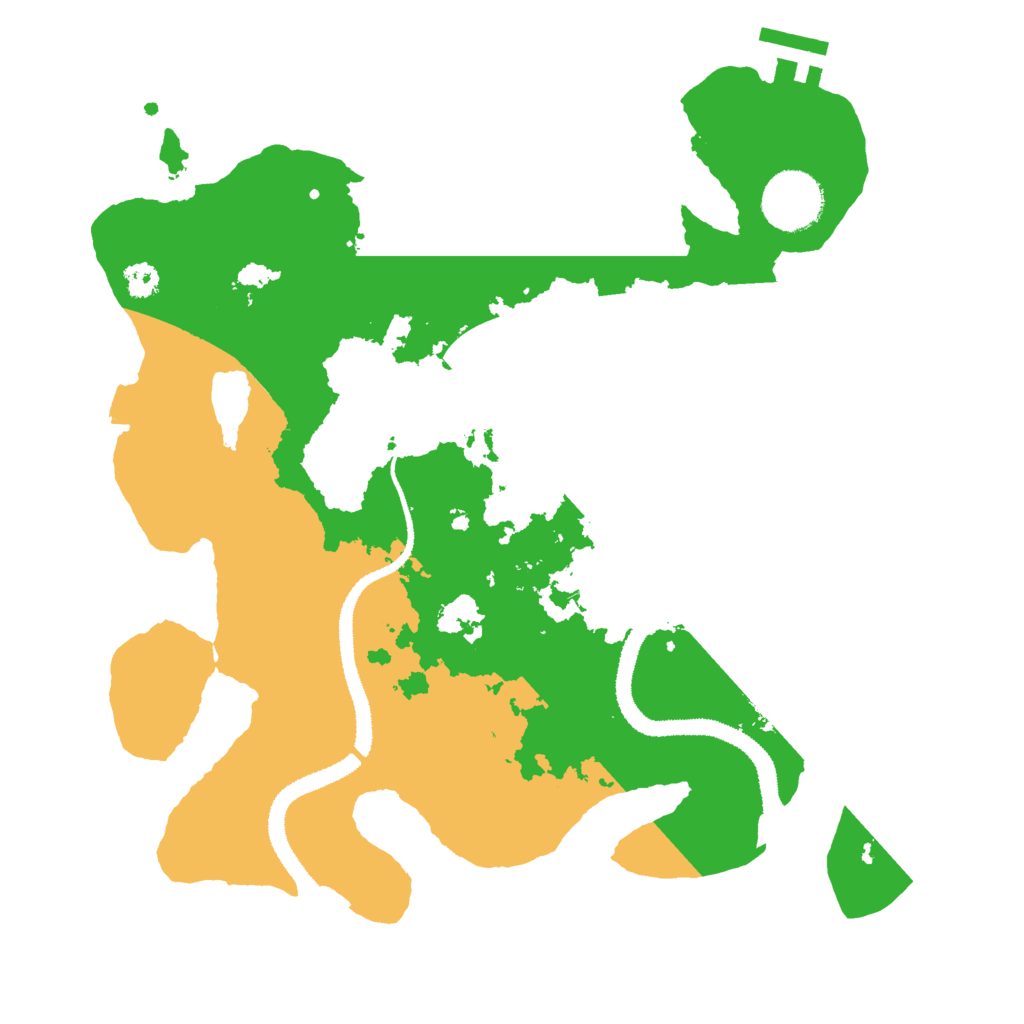 Biome Rust Map: Procedural Map, Size: 3000, Seed: 3735775