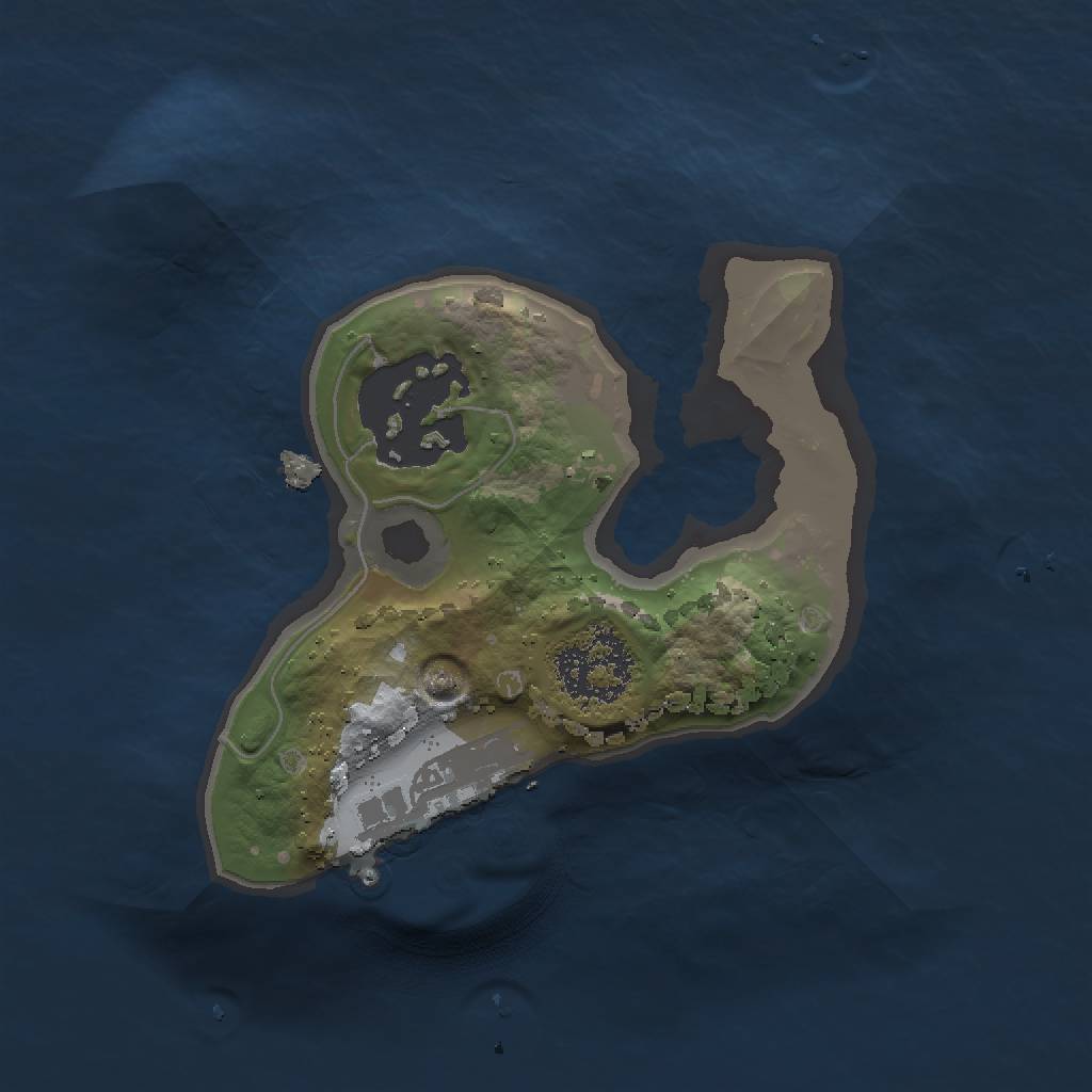 Rust Map: Procedural Map, Size: 1400, Seed: 462106423, 6 Monuments