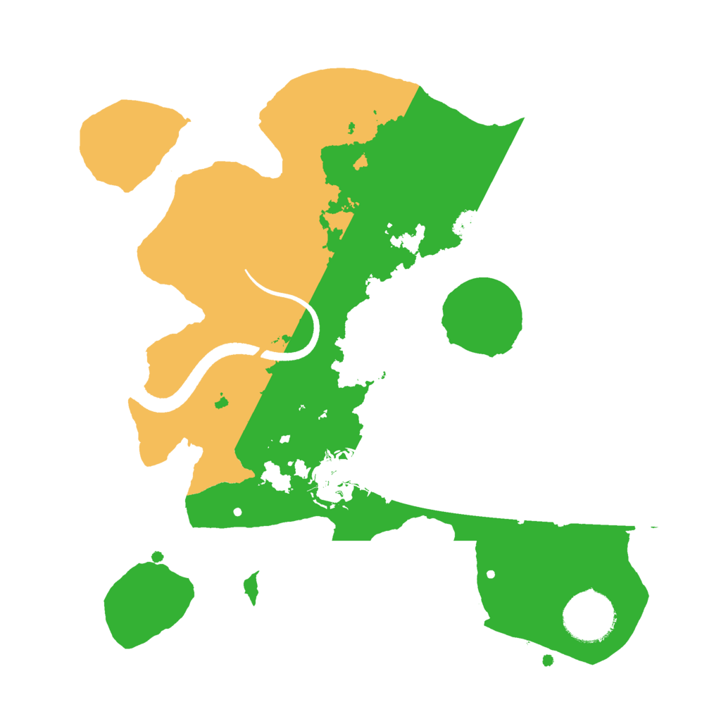 Biome Rust Map: Procedural Map, Size: 2500, Seed: 95852751