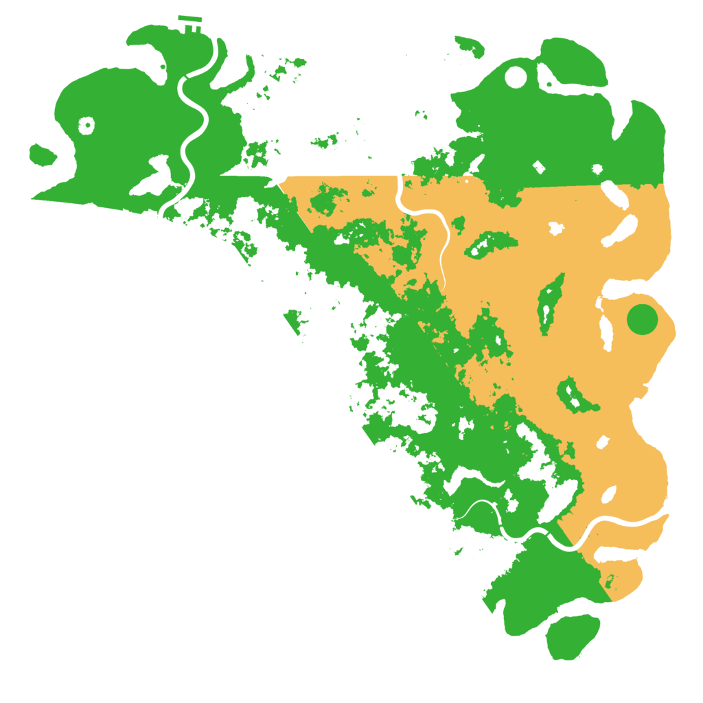 Biome Rust Map: Procedural Map, Size: 6000, Seed: 67543