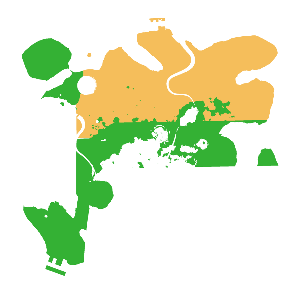 Biome Rust Map: Procedural Map, Size: 3000, Seed: 50505