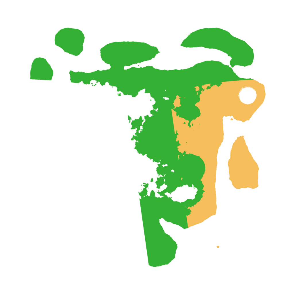 Biome Rust Map: Barren, Size: 3000, Seed: 21599