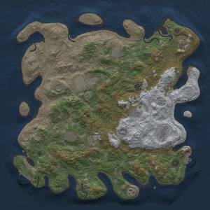 Thumbnail Rust Map: Procedural Map, Size: 4300, Seed: 3072022, 20 Monuments