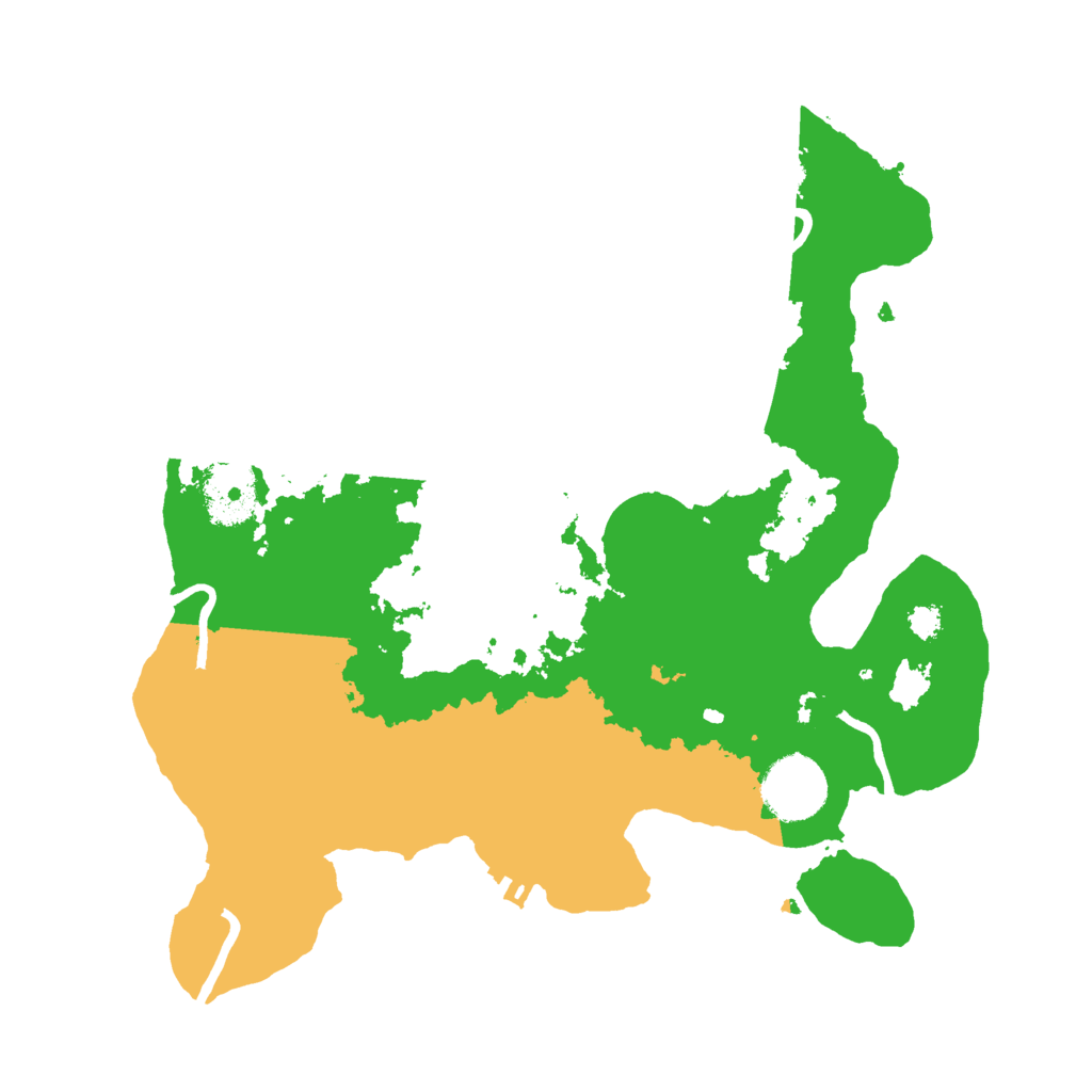 Biome Rust Map: Procedural Map, Size: 3000, Seed: 4845