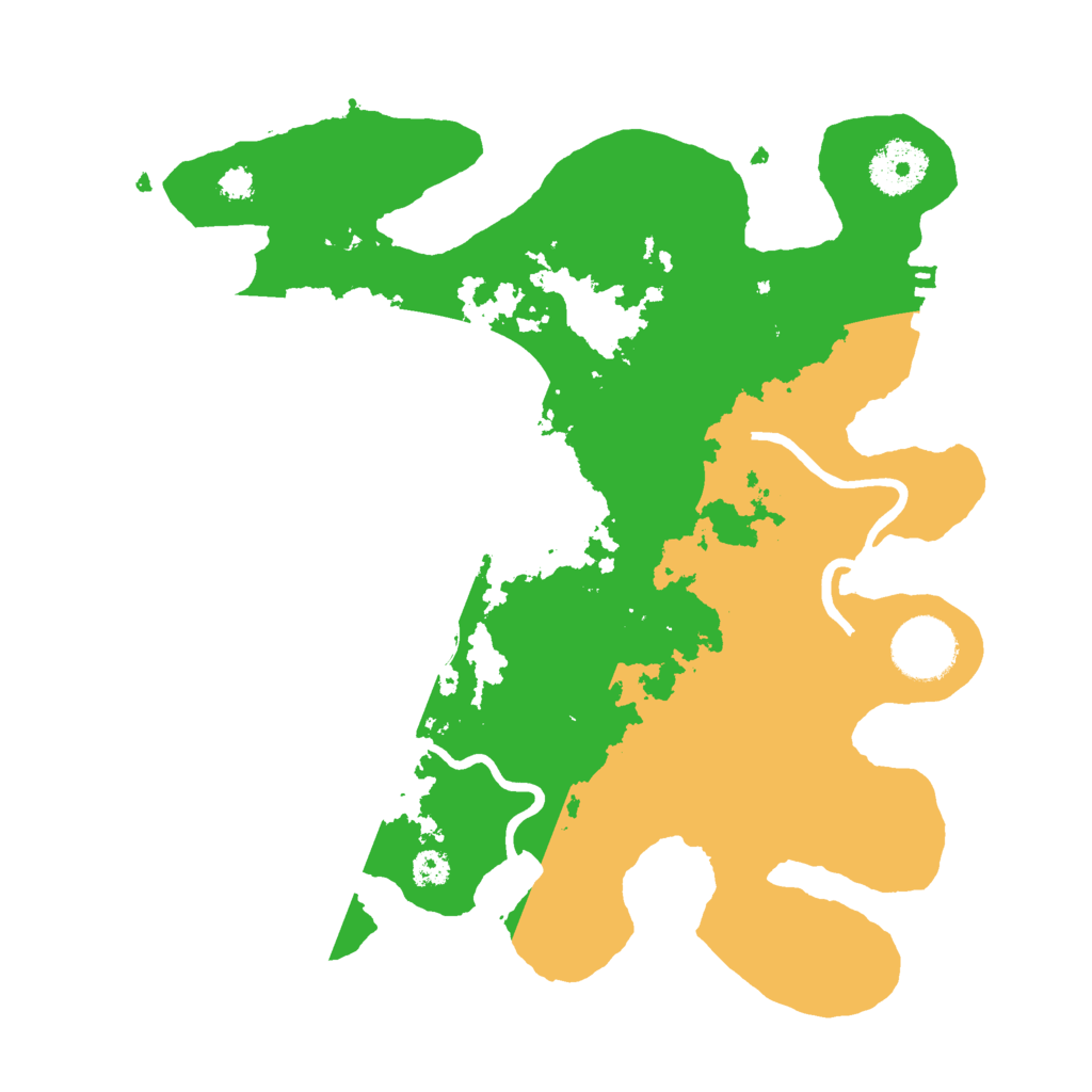 Biome Rust Map: Procedural Map, Size: 3000, Seed: 22581
