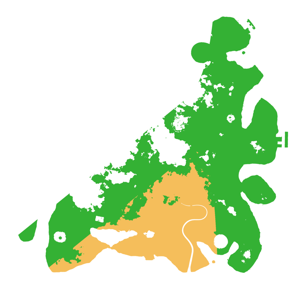Biome Rust Map: Procedural Map, Size: 3800, Seed: 5466