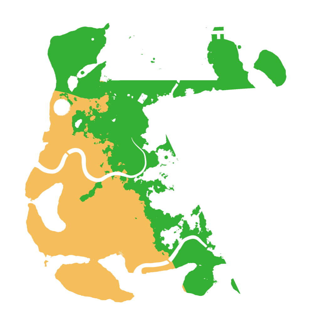 Biome Rust Map: Procedural Map, Size: 3500, Seed: 87123