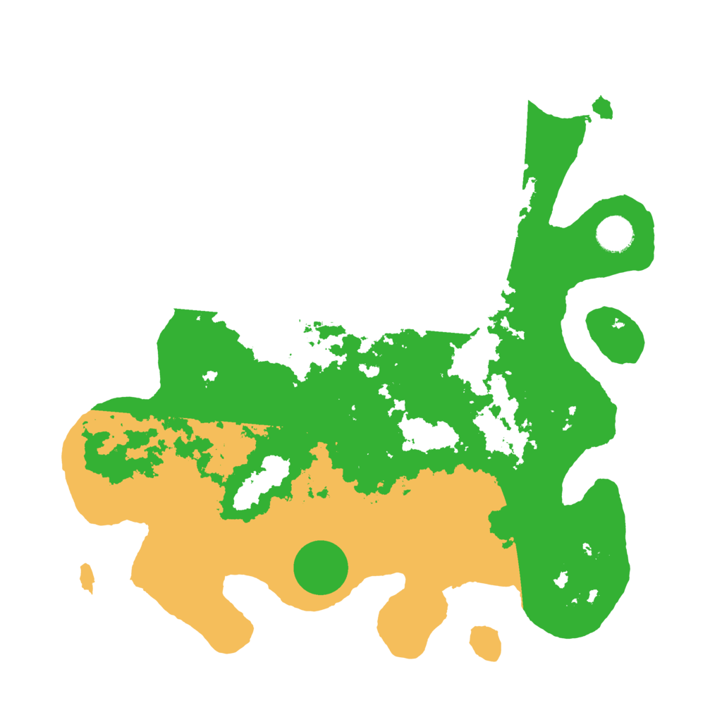 Biome Rust Map: Barren, Size: 3500, Seed: 1234