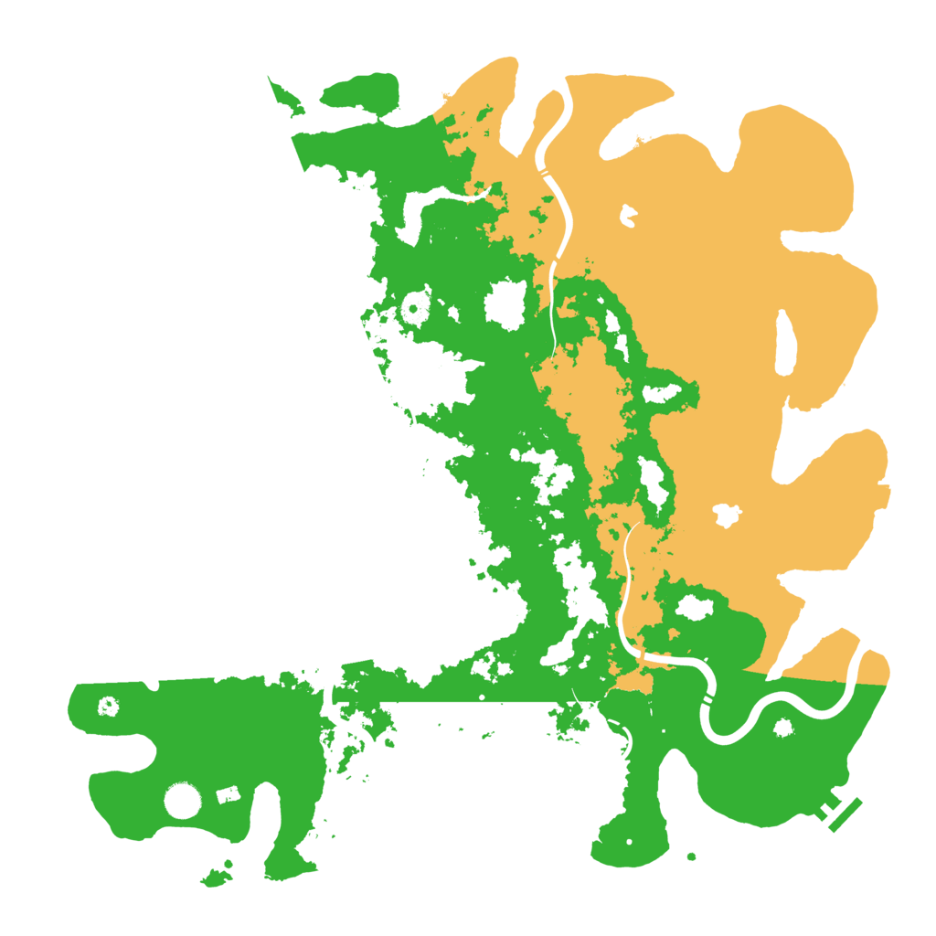 Biome Rust Map: Procedural Map, Size: 4500, Seed: 127280843