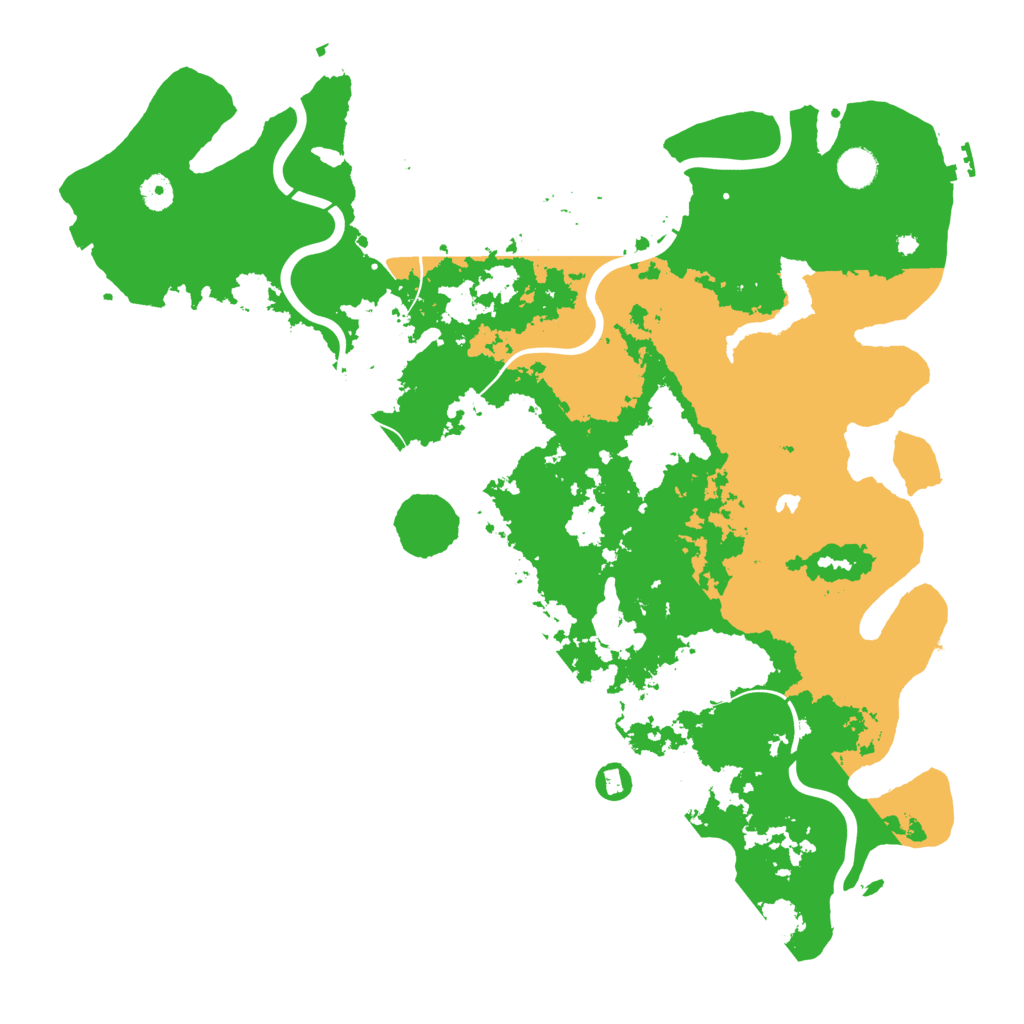 Biome Rust Map: Procedural Map, Size: 4500, Seed: 2096072724