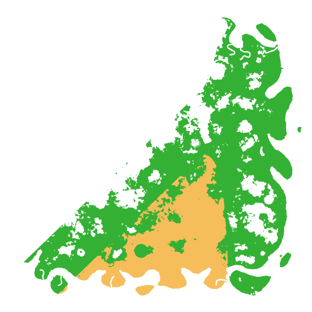 Biome Rust Map: Procedural Map, Size: 6000, Seed: 28495