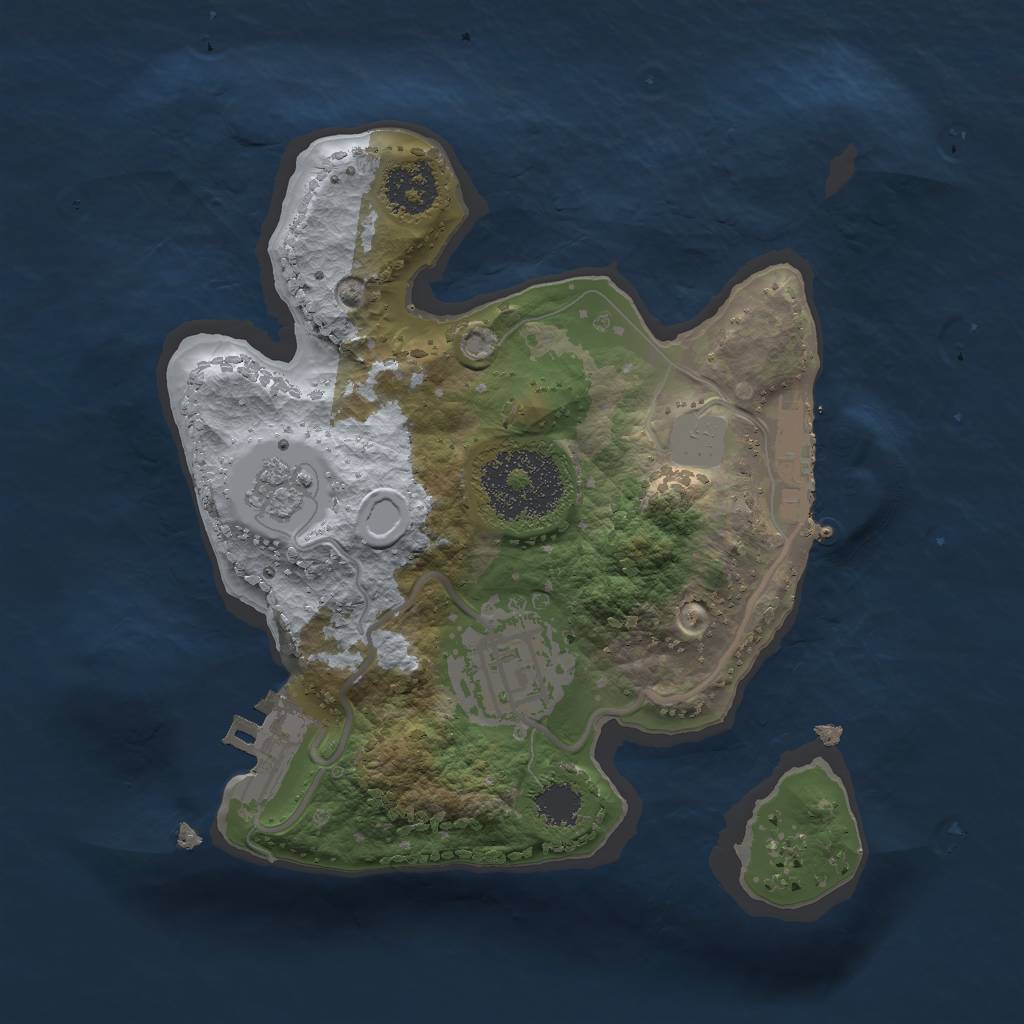 Rust Map: Procedural Map, Size: 2000, Seed: 299999991, 9 Monuments