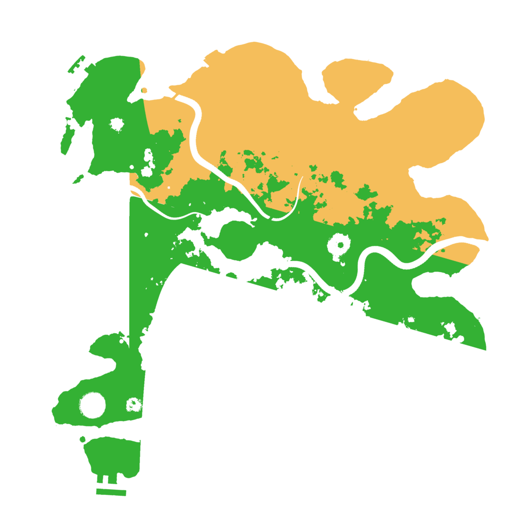 Biome Rust Map: Procedural Map, Size: 3500, Seed: 2132196721