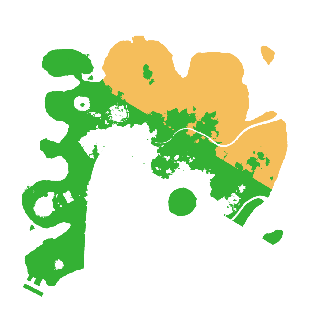 Biome Rust Map: Procedural Map, Size: 3000, Seed: 10369