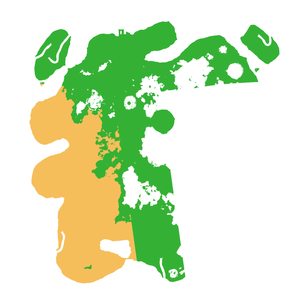 Biome Rust Map: Procedural Map, Size: 3500, Seed: 46111