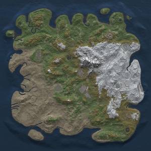 Thumbnail Rust Map: Procedural Map, Size: 5000, Seed: 607413, 20 Monuments