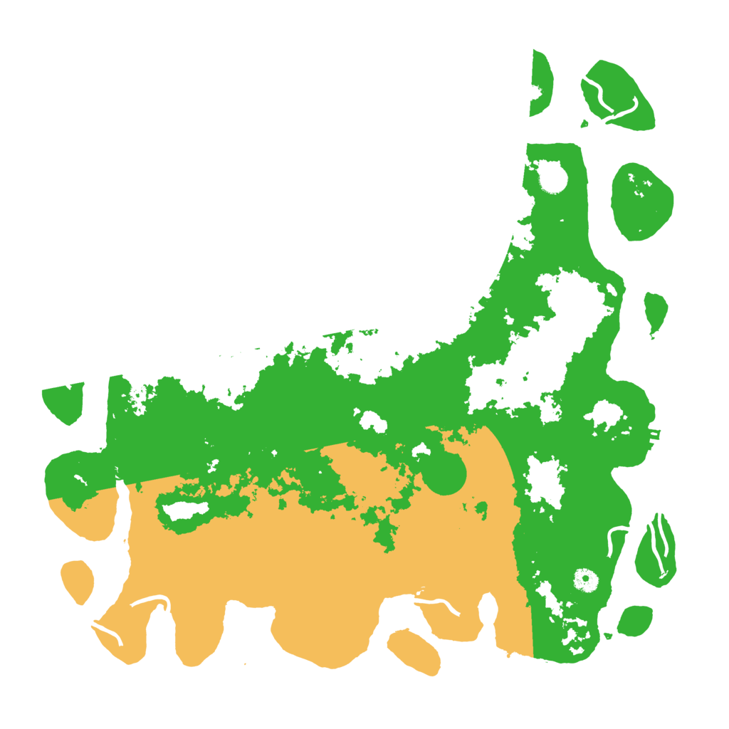Biome Rust Map: Procedural Map, Size: 4500, Seed: 1866602950