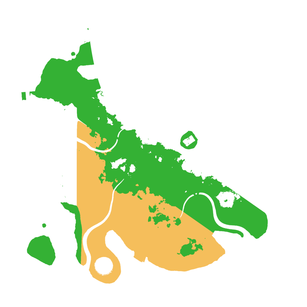 Biome Rust Map: Procedural Map, Size: 3000, Seed: 73635