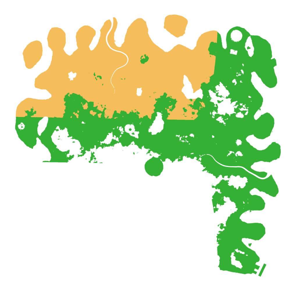 Biome Rust Map: Procedural Map, Size: 4500, Seed: 614713572