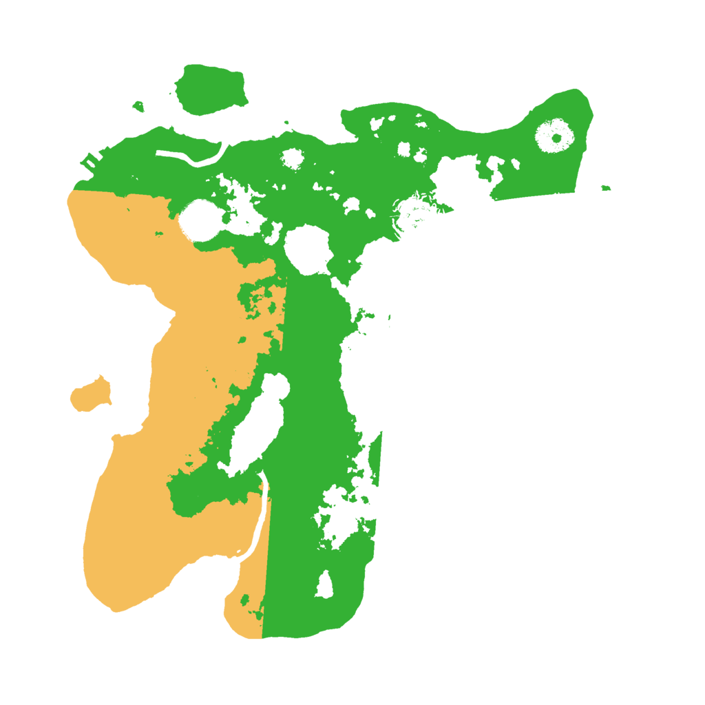 Biome Rust Map: Procedural Map, Size: 3000, Seed: 91214