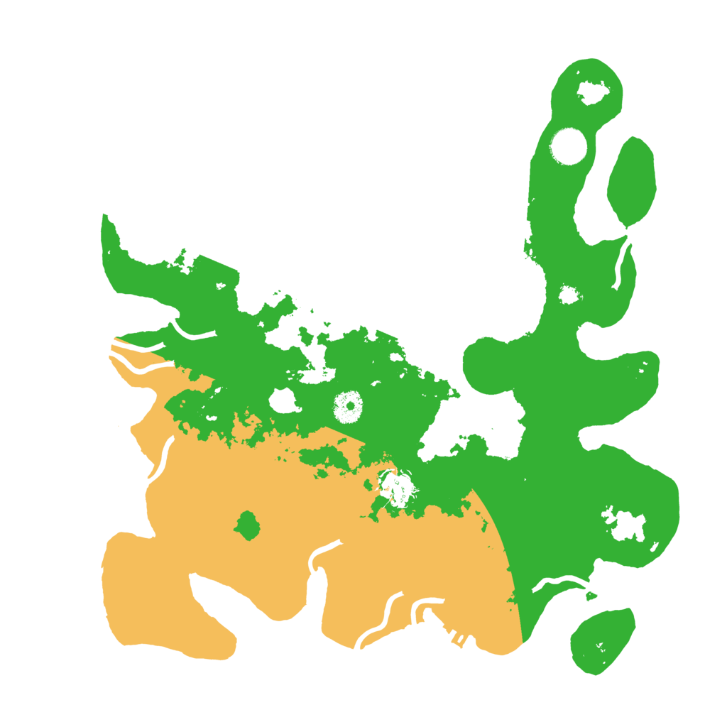 Biome Rust Map: Procedural Map, Size: 3500, Seed: 19961223