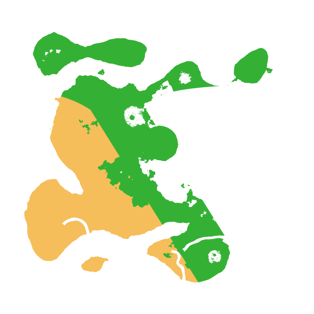 Biome Rust Map: Procedural Map, Size: 2500, Seed: 546930075