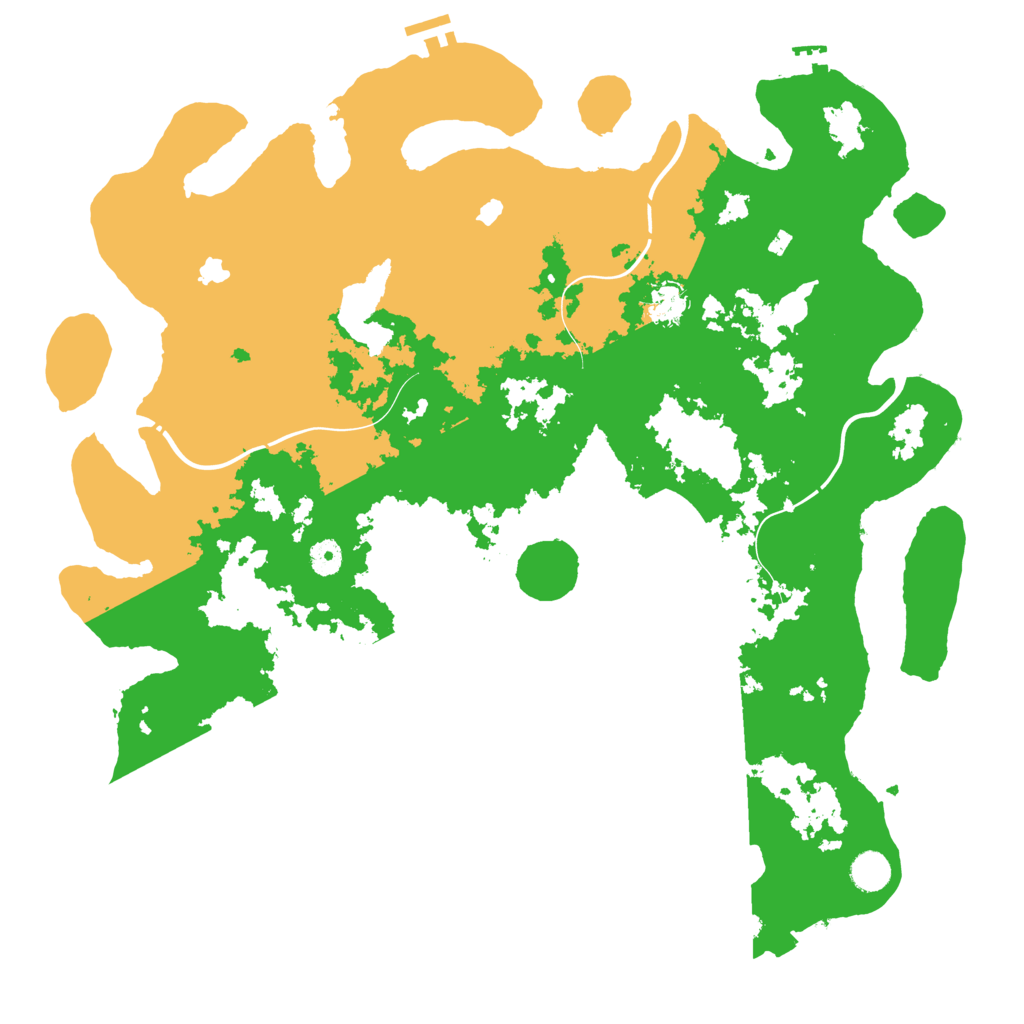 Biome Rust Map: Procedural Map, Size: 4500, Seed: 1655925561