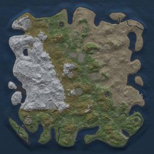 Thumbnail Rust Map: Procedural Map, Size: 4550, Seed: 1777776666, 20 Monuments