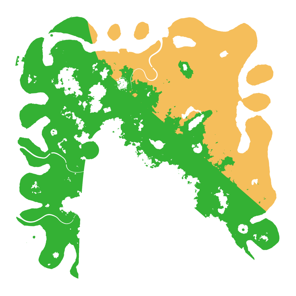 Biome Rust Map: Procedural Map, Size: 4500, Seed: 2147483628