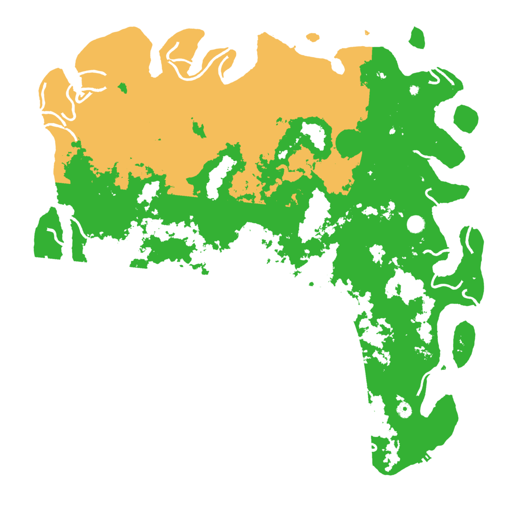 Biome Rust Map: Procedural Map, Size: 5000, Seed: 2439