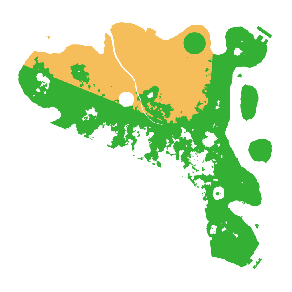 Biome Rust Map: Procedural Map, Size: 3500, Seed: 56347334
