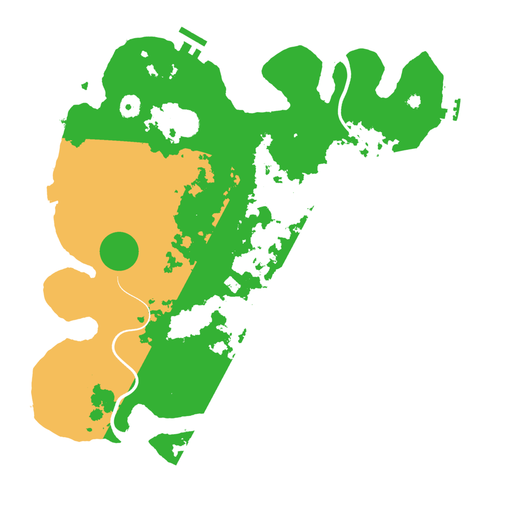 Biome Rust Map: Procedural Map, Size: 3500, Seed: 1799138542