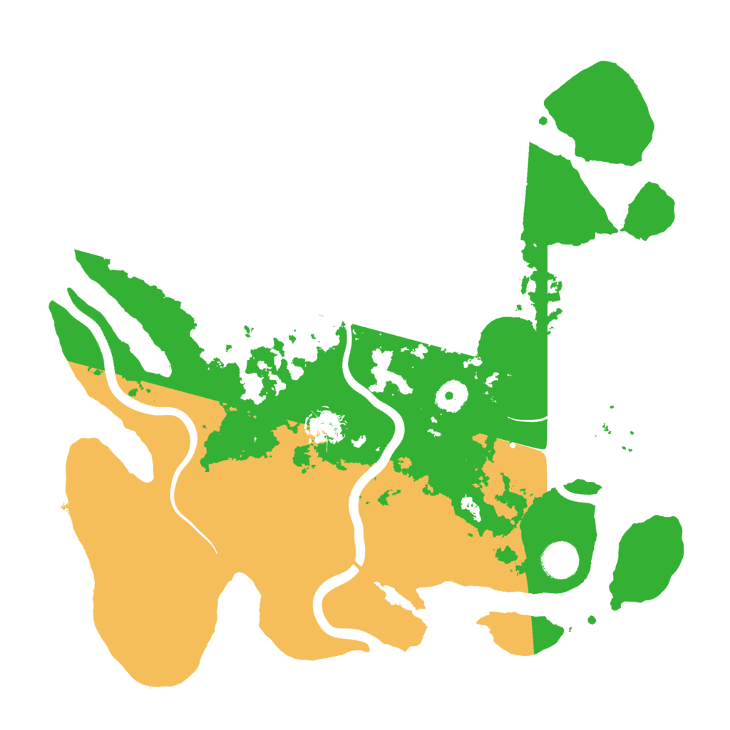 Biome Rust Map: Procedural Map, Size: 3500, Seed: 825448415