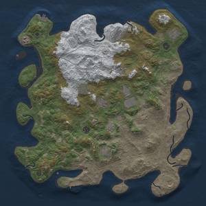 Thumbnail Rust Map: Procedural Map, Size: 4500, Seed: 2092557362, 20 Monuments