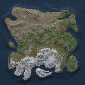 Thumbnail Rust Map: Procedural Map, Size: 3500, Seed: 1179508741, 20 Monuments