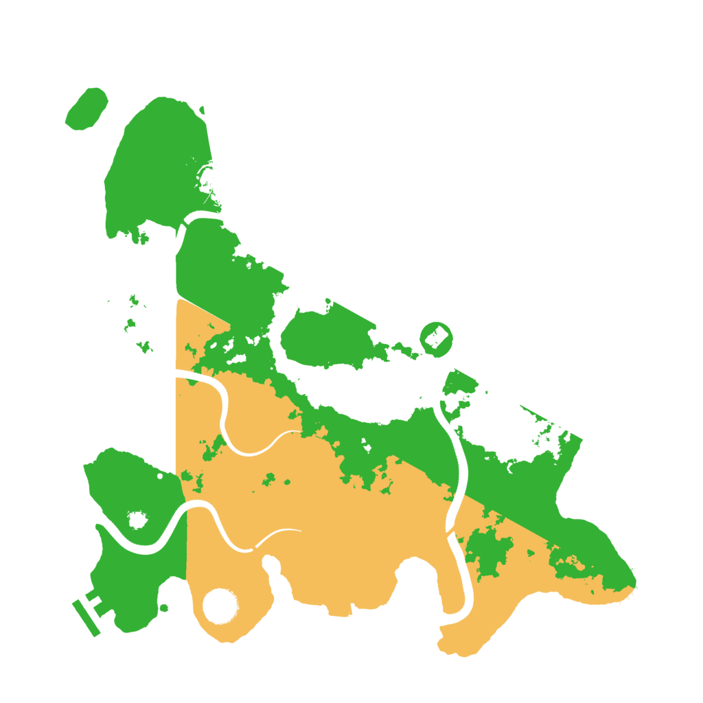 Biome Rust Map: Procedural Map, Size: 3500, Seed: 572083826