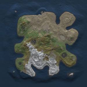 Thumbnail Rust Map: Procedural Map, Size: 2500, Seed: 173538690, 11 Monuments