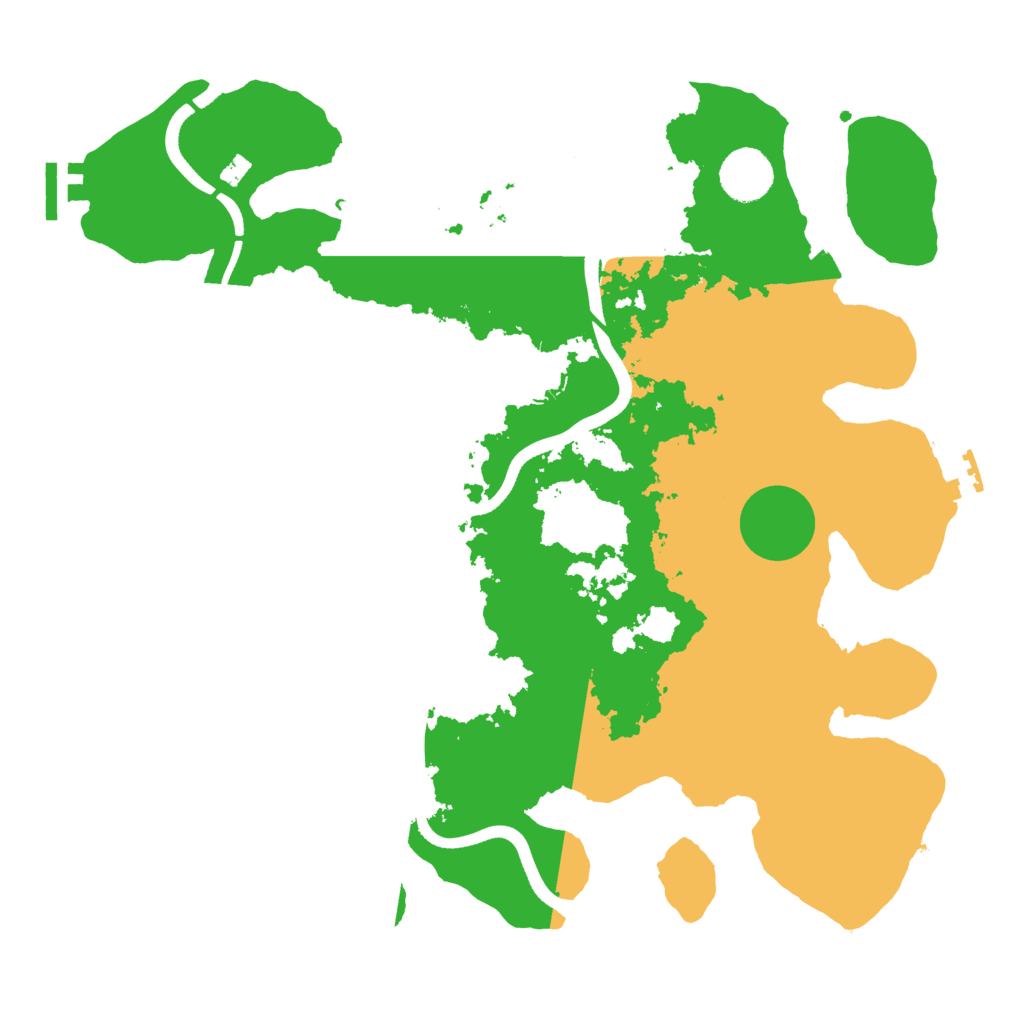 Biome Rust Map: Procedural Map, Size: 3600, Seed: 831499578