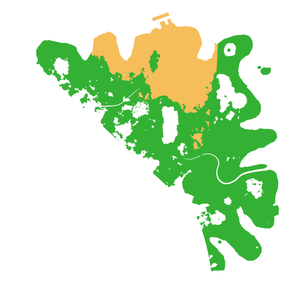 Biome Rust Map: Procedural Map, Size: 3500, Seed: 284308840