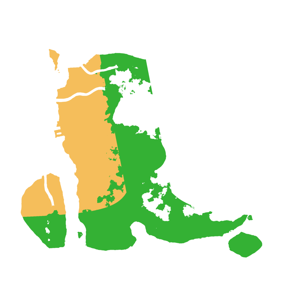 Biome Rust Map: Procedural Map, Size: 2500, Seed: 721793179
