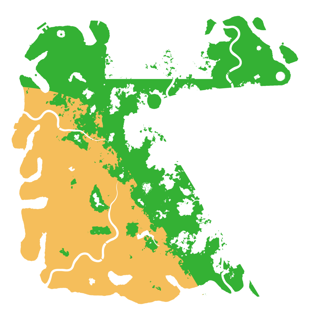 Biome Rust Map: Procedural Map, Size: 6000, Seed: 6658