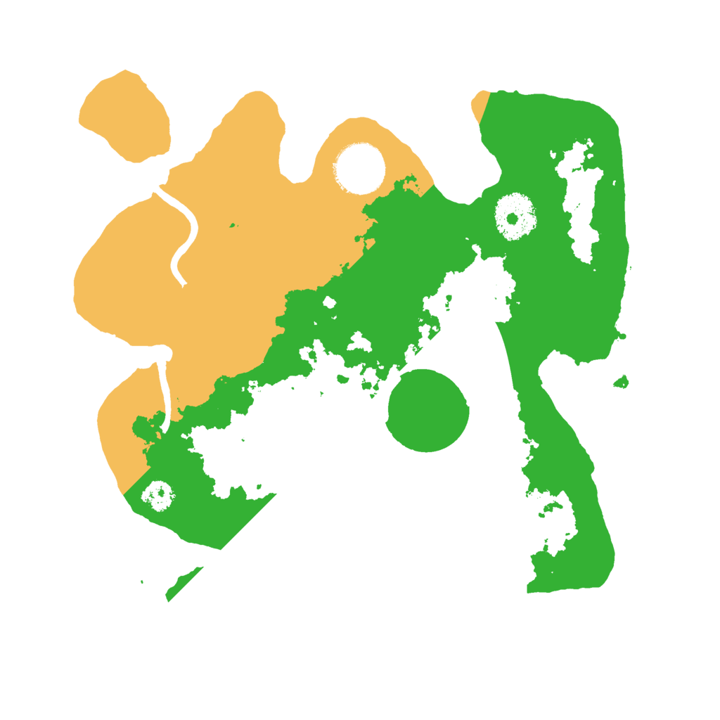 Biome Rust Map: Procedural Map, Size: 2500, Seed: 6558