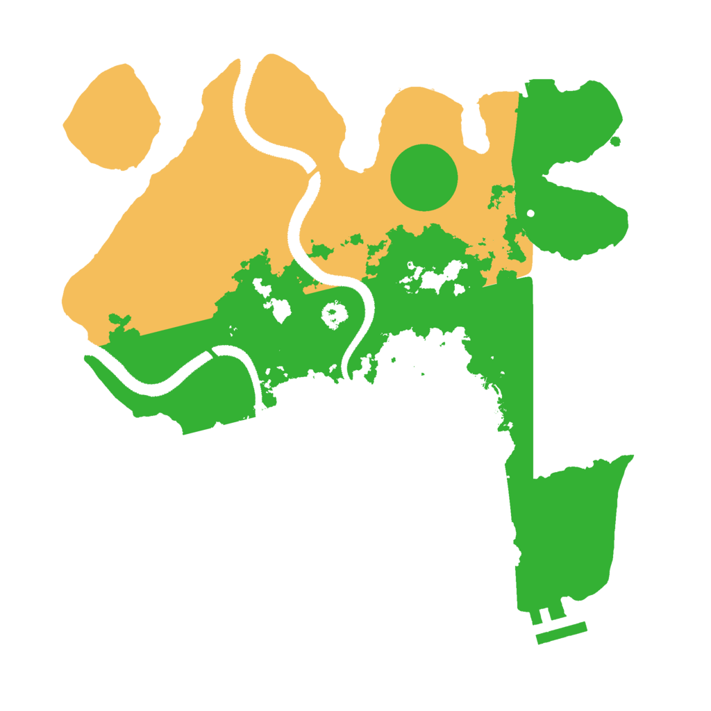 Biome Rust Map: Procedural Map, Size: 2800, Seed: 233498621