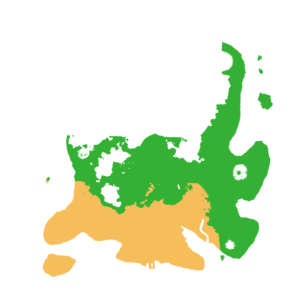 Biome Rust Map: Procedural Map, Size: 3000, Seed: 23260477