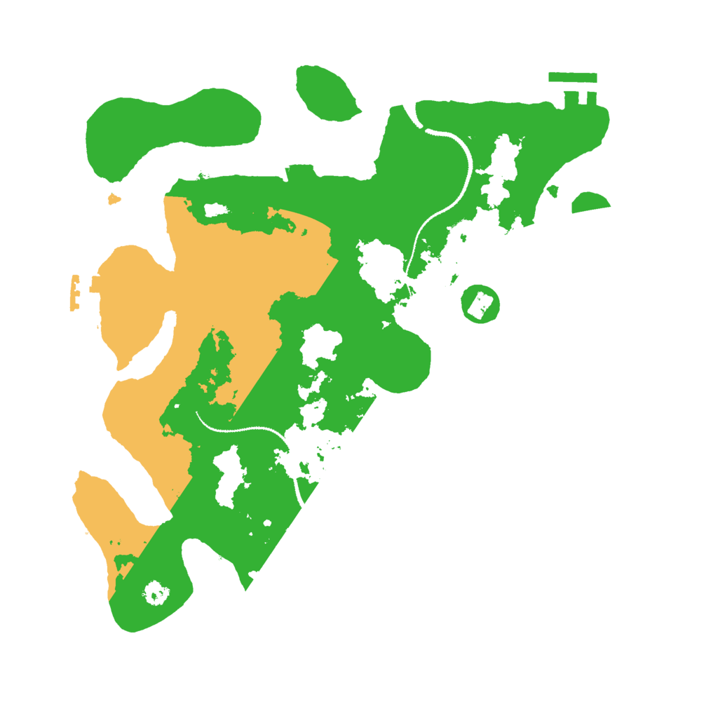 Biome Rust Map: Procedural Map, Size: 3000, Seed: 14619058