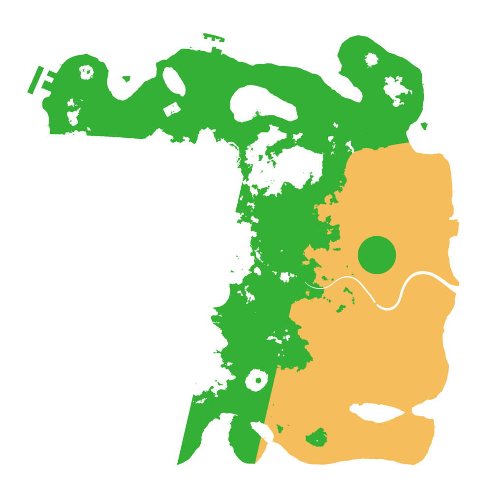 Biome Rust Map: Procedural Map, Size: 3500, Seed: 6474883