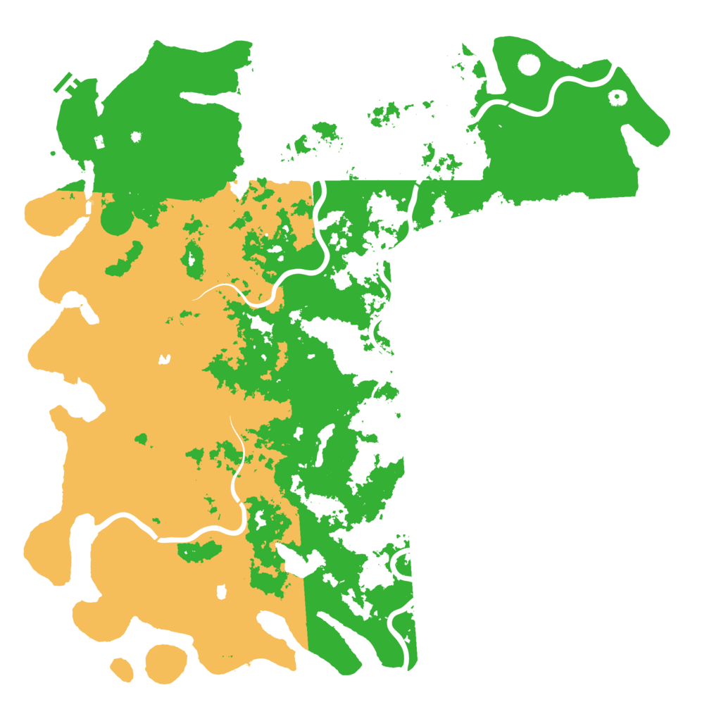 Biome Rust Map: Procedural Map, Size: 6000, Seed: 499283132