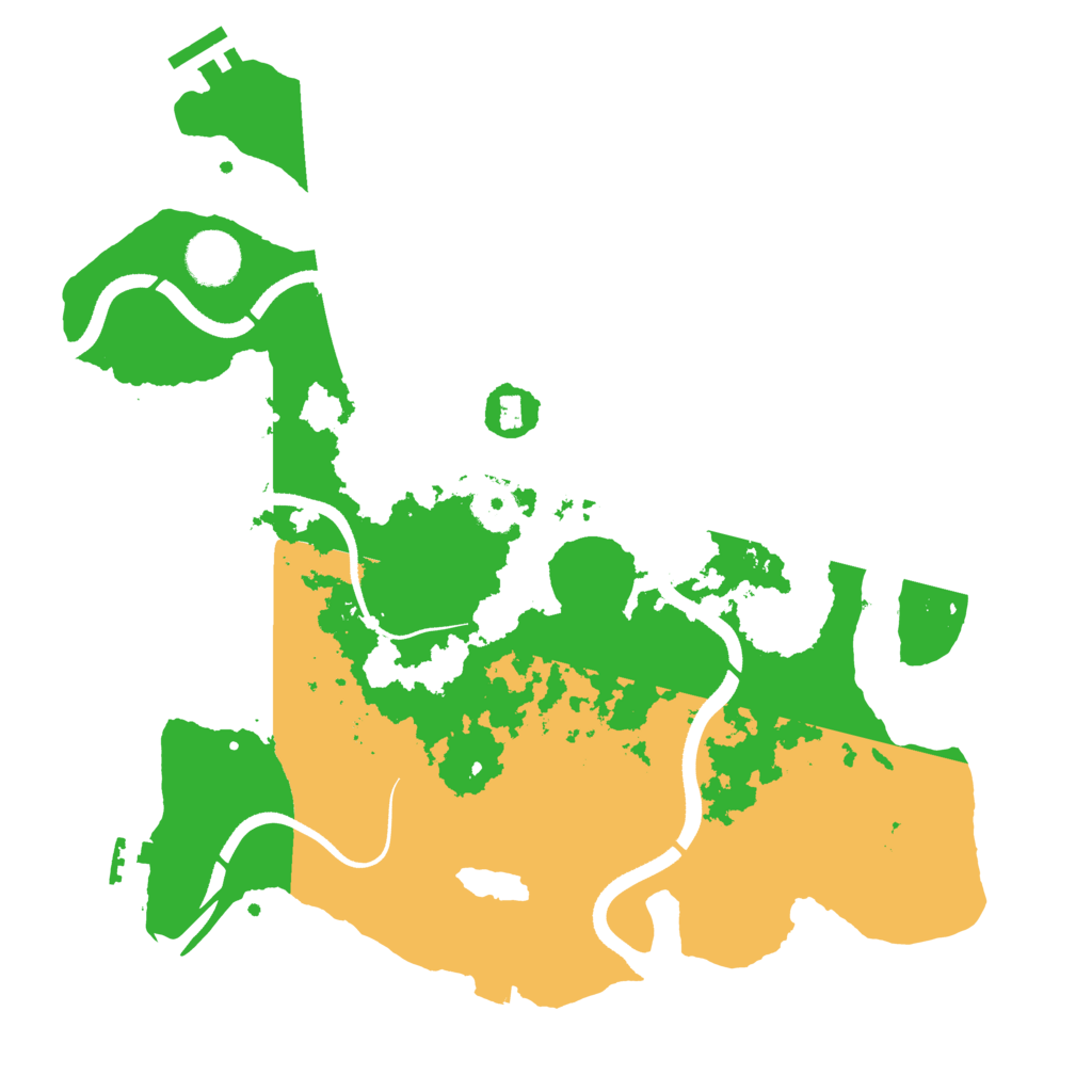 Biome Rust Map: Procedural Map, Size: 3500, Seed: 703847628
